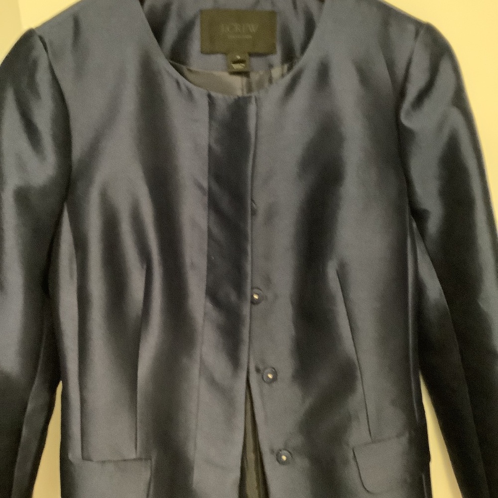 J crew collection silk coat